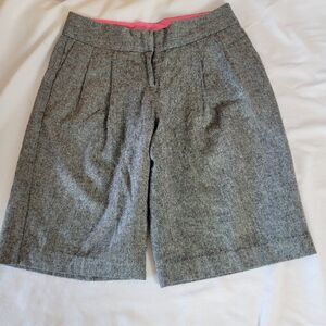 Isaac Mizrahi Target Women's Dressy Capri Shorts sz 6 gray wool rayon lined